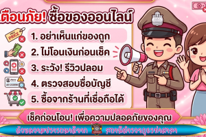 เตือนภัยซื้อของออนไลน์